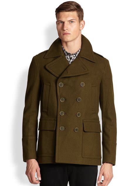 burberry mens peacoat sale|Burberry men's overcoat sale.